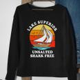 Lake Superior Unsalted Shark Free Sweatshirt Gifts for Old Women