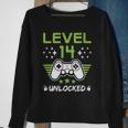 Level 14 Unlocked Funny 14Th Birthday Sweatshirt Gifts for Old Women