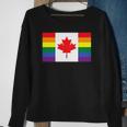 Lgbt Gay Pride Rainbow Canadian Flag Sweatshirt Gifts for Old Women