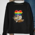 Lgbt Pride Daddy Tiger Rainbow Best Dad Ever Fathers Day Sweatshirt Gifts for Old Women