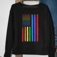 Lgbtq American Flag Pride Rainbow Gay Lesbian Bi Transgender Sweatshirt Gifts for Old Women