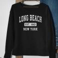 Long Beach New York Ny Vintage Established Sports Design Sweatshirt Gifts for Old Women