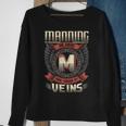 Manning Blood Run Through My Veins Name V4 Sweatshirt Gifts for Old Women