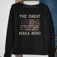Mega King Usa Flag Proud Ultra Maga 2024 Sweatshirt Gifts for Old Women