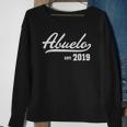 Mens Abuelo Est 2019 Distressed Sweatshirt Gifts for Old Women