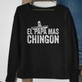 Mens El Papa Mas Chingon Mexican Hat Spanish Fathers Day Gift Sweatshirt Gifts for Old Women