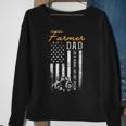 Mens Farmer Dad Like A Normal Dad Only Cooler Usa Flag Farming Sweatshirt Gifts for Old Women