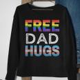 Mens Free Dad Hugs Lgbtq Gay Pride Month Proud Ally Sweatshirt Gifts for Old Women