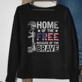 Mens Home Of The Free Because Of The Brave Proud Veteran Soldier Sweatshirt Gifts for Old Women