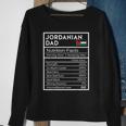 Mens Jordanian Dad Nutrition Facts National Pride Gift For Dad Sweatshirt Gifts for Old Women