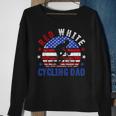 Mens Red White Cycling Dad 4Th Of July American Flag Gift Sweatshirt Gifts for Old Women