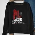 Mens Trucker American Flag Patriotic Truck Driver 4Th Of July Sweatshirt Gifts for Old Women