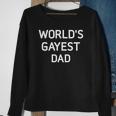Mens Worlds Gayest Dad Bisexual Gay Pride Lbgt Funny Sweatshirt Gifts for Old Women