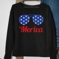 Merica Patriotic American Flag Pride Fourth Of JulyV2 Sweatshirt Gifts for Old Women