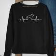 Minimalist Heartbeat American Staffordshire Terrier Sweatshirt Gifts for Old Women