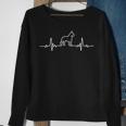 Minimalist Heartbeat Cropped Great Dane Sweatshirt Gifts for Old Women