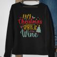 My Christmas Spirit Is Wine Funny 555 Shirt Sweatshirt Gifts for Old Women