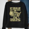 My Soninlaw Has Your Back Proud Army 688 Shirt Sweatshirt Gifts for Old Women