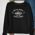 Not All Angels Have Wings Some Have Stethoscope Nurse Outfit Sweatshirt Gifts for Old Women