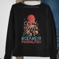 Oceans Of Possibilities Summer Reading 2022 Octopus Sweatshirt Gifts for Old Women