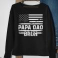 Papa Dad Bruh Fathers Day 4Th Of July Us Flag Vintage 2022 Sweatshirt Gifts for Old Women