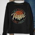 Papi Like A Grandpa Only Cooler Vintage Retro Fathers Day Sweatshirt Gifts for Old Women
