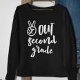 Peace Out Second Grade - Last Day Of School 2Nd Grad Sweatshirt Gifts for Old Women