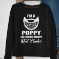 Poppy Grandpa Gift Bearded Poppy Cooler Sweatshirt Gifts for Old Women