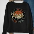 Pops Like A Grandpa Only Cooler Vintage Retro Fathers Day Sweatshirt Gifts for Old Women