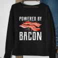 Powered By Bacon For Meat Lovers Keto Bacon Sweatshirt Gifts for Old Women