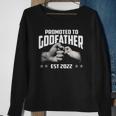 Promoted To Godfather 2022 For First Time Fathers New Dad Sweatshirt Gifts for Old Women