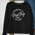 Promoted To Poppop 2022 For First Time Fathers New Dad Sweatshirt Gifts for Old Women