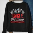 Race Car Birthday Party Racing Family Uncle Pit Crew Sweatshirt Gifts for Old Women