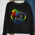 Rainbow Sunflower Love Is Love Lgbt Gay Lesbian Pride V2 Sweatshirt Gifts for Old Women