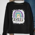 Rainbow We Are On A Break Lunch Lady Off Duty Summer Sweatshirt Gifts for Old Women