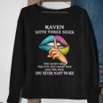 Raven Name Gift Raven With Three Sides Sweatshirt Gifts for Old Women