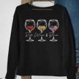 Red Wine & Blue 4Th Of July Wine Red White Blue Merica Usa Sweatshirt Gifts for Old Women