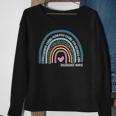 Registered Nurse Cute Rainbow Compassionate Caring Dedicated Loving Sweatshirt Gifts for Old Women