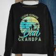 Retro Fathers Day Dad The Legend Husband Dad Grandpa Sweatshirt Gifts for Old Women