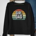 Retro Girl Dad Proud Father Love Dad Of Girls Vintage Sweatshirt Gifts for Old Women