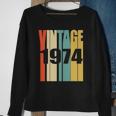 Retro Vintage 1974 48 Yrs Old Bday 1974 48Th Birthday Sweatshirt Gifts for Old Women