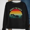 Rewild The Earth Animal Forest Earth Day Sweatshirt Gifts for Old Women