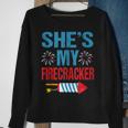Shes My Firecracker His And Hers 4Th July Couples Sweatshirt Gifts for Old Women