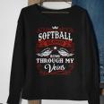 Softball Name Shirt Softball Family Name Sweatshirt Gifts for Old Women