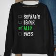 Soprano Tenor Alto Singer Singing Choir Music Chorus Gift Sweatshirt Gifts for Old Women