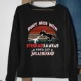 Stepdad Dinosaur Sweatshirt Gifts for Old Women