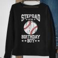 Stepdad Of The Birthday Boy Baseball Lover Vintage Retro Sweatshirt Gifts for Old Women