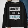 Straight Outta The Water Cool Christian Baptism 2022 Vintage Sweatshirt Gifts for Old Women