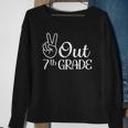 Summer Last Day Of School Graduation Peace Out 7Th Grade Sweatshirt Gifts for Old Women