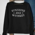 Sunshine And Whiskey Drinking Scotch Bourbon Lovers Alcohol Sweatshirt Gifts for Old Women